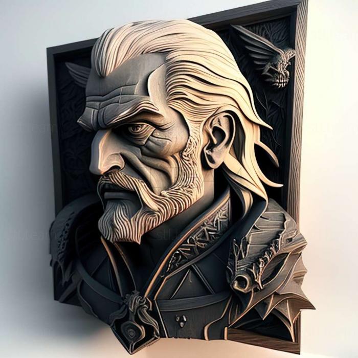 3D model Geralt of Rivia from The Witcher (STL)